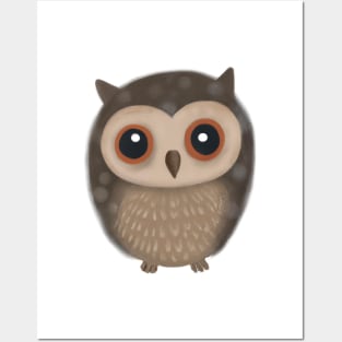 Cute Owl Drawing Posters and Art